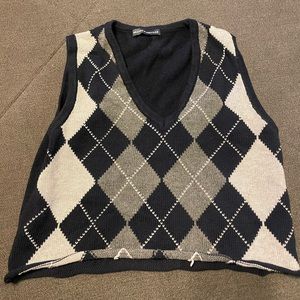 Brandy Melville cropped sweater vest